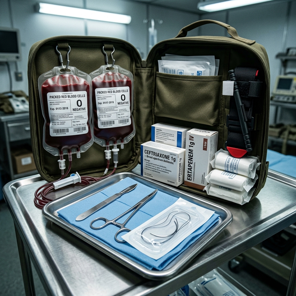ICU Trauma Surgeon & Emergency Blood Kit